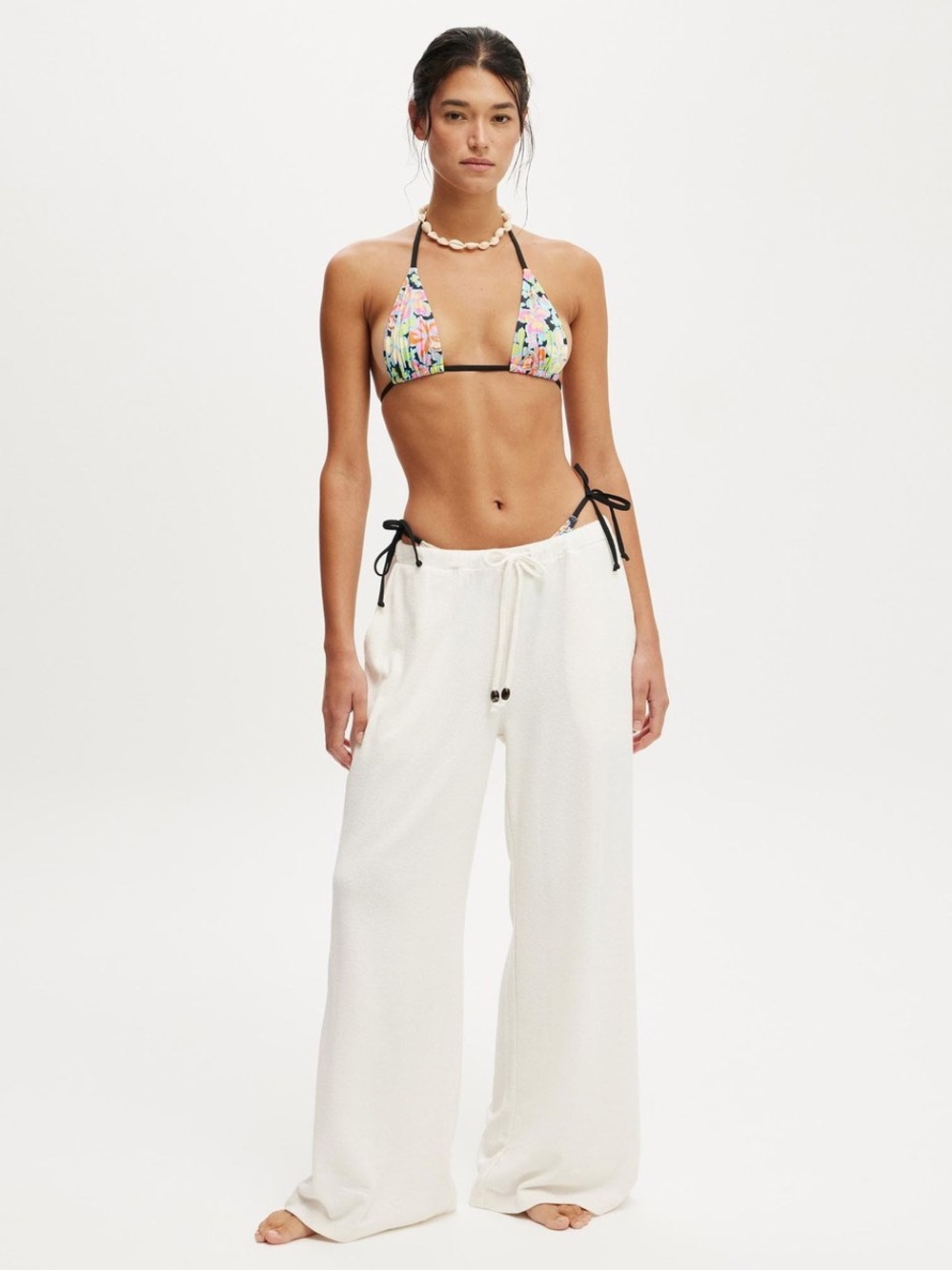 Cotton On Wide-Leg Drawstring Beach Pants